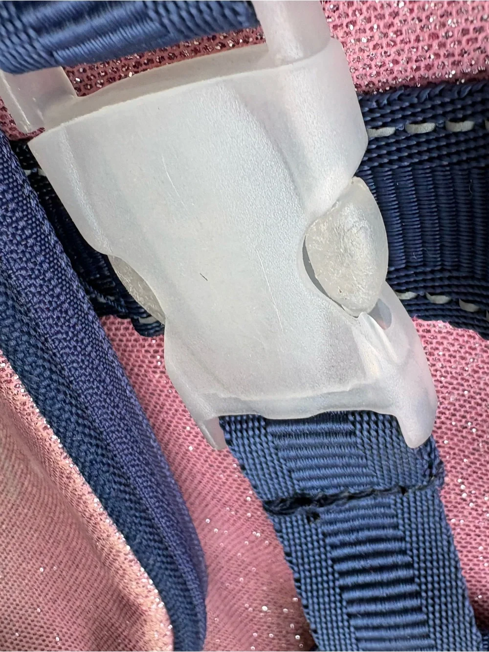 Pottery Barn Kids Glitter Ombre Backpack - Pink, Cream/Green & Navy